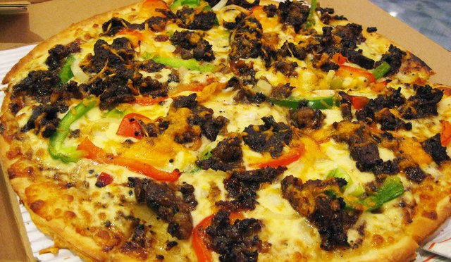 Double Decker Pizza at Domino’s