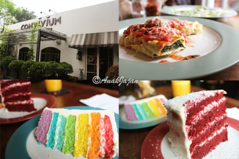 convivium red velvet rainbow cake