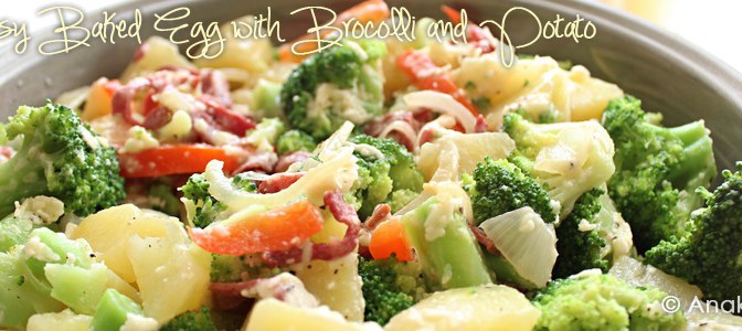Easy Cook: Cheesy Baked Egg with Brocolli and Potato