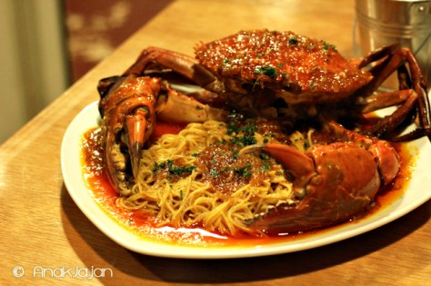 Angel Hair Crab IDR 130k (Seasoning : Queen Mary Sweet Chili Sauce)