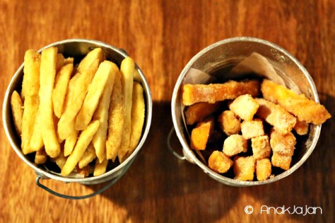 Fresh Cut Fries IDR 25k & Sweet Potato Fries IDR 25k