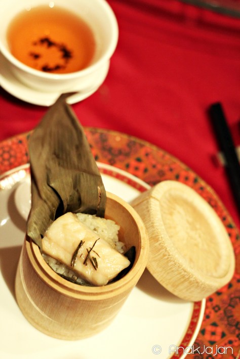 Glutinous Rice and Fish Cooked with Yellow Treasure Flower IDR 58k ++