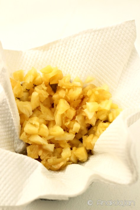 choped pineapple