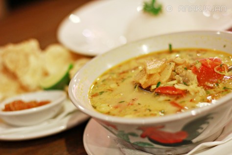 Soto Tangkar with Jasmine Rice IDR 45k
