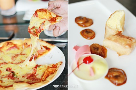 Pepperoni Pizza, Cheese Cake Fritters