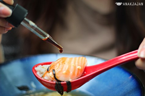 Adding a bit of soy sauce