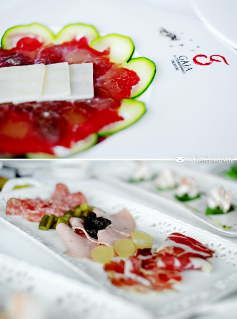 Beef Carpacio, Italian Cold Cuts