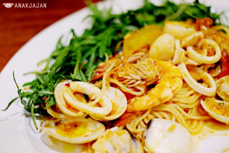 Spaghettini Pescatore IDR 148k