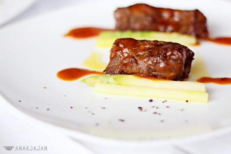 Slow Cooked Wagyu Intercosal with Daily Vegetables