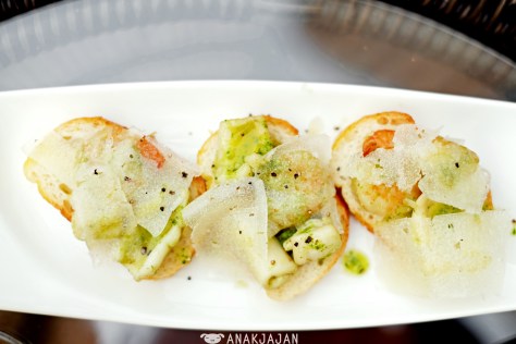 Seafood bruschetta IDR 65k