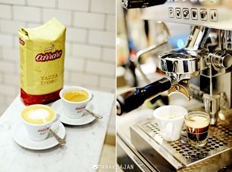 Cappuccino IDR 25k, Black Coffee IDR 17k