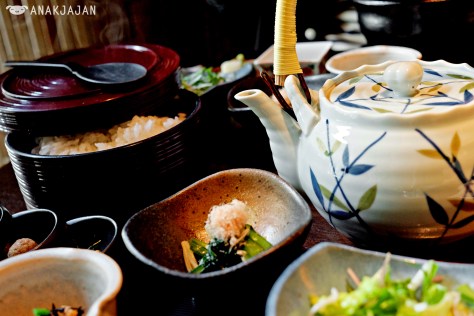 Additional rice and pot of soup