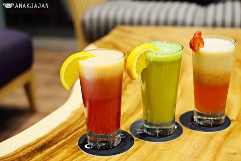 Fresh juice are available to order