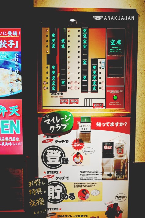 Lights on = vacant seats