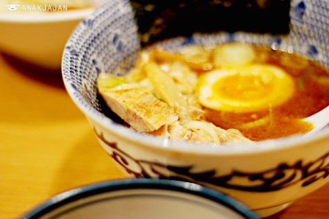 Half size of Chashu Pork Japanese Style Pork Bone Broth Dip Ramen 1.100 yen - Ganja