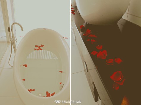 Rose petals everywhere