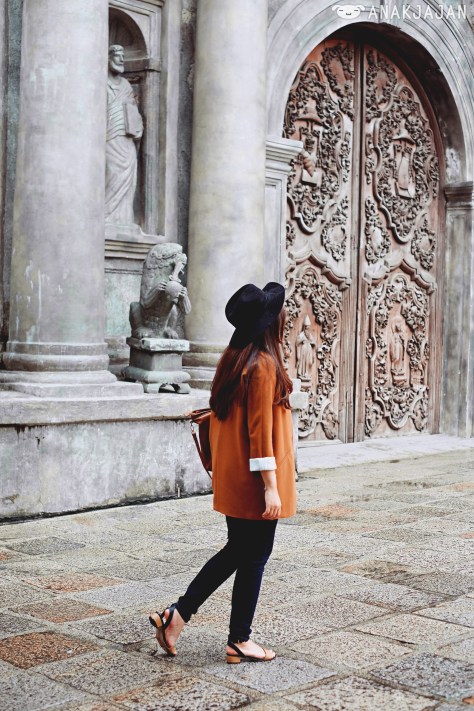 In front of St. Agustin Church