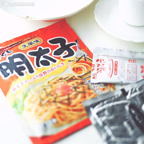 Japanese instant pasta sauce we bought from Japan