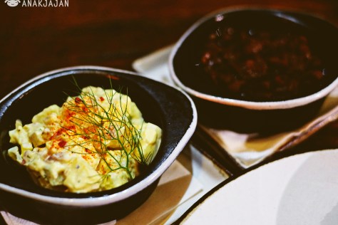 German Minnesota Potato Salad IDR 35k, Barbecue Beans IDR 50k