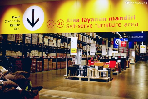 self service furniture area