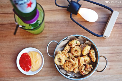 Batter-Fried Squid Tossed with Salted Egg IDR 48k