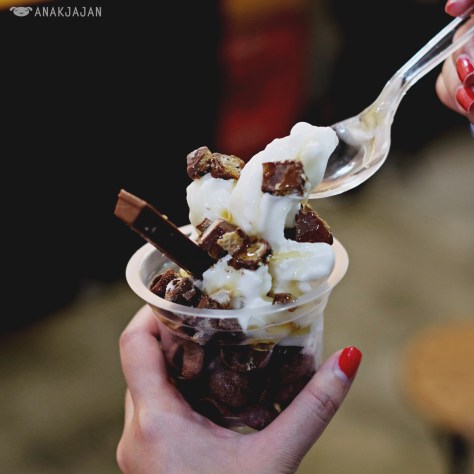 Chocolate Caramel Sundae IDR 25k - Jang Manies
