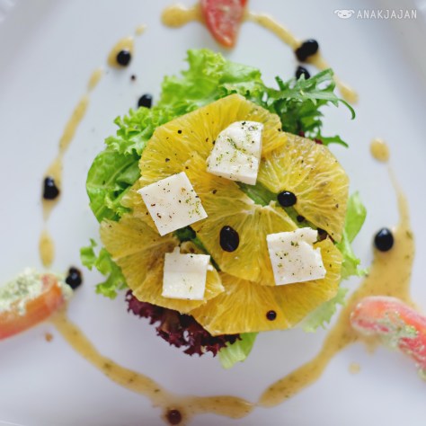 Fresh Orange and Haloumi Salad