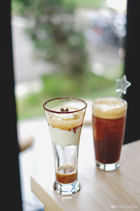Iced Americano IDR 18k, Affogato IDR 30k