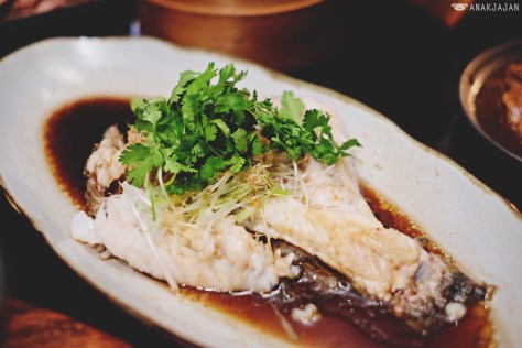 Steamed Soon Hock Fish with Sweet Ginger Soy IDR 65k/100gr