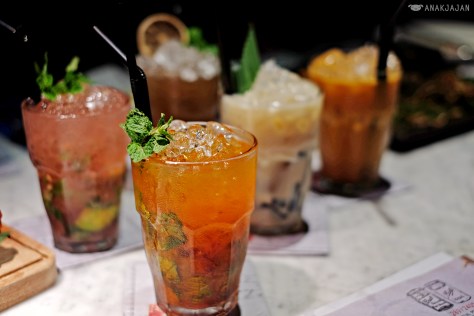 Watermelon Cooler IDR 35k, Soymilk Pandan Grassjelly IDR 35k, Sparkling Sour Plum IDR 35k, Lemonade Coke Mint Soda IDR 35k, Iced Kopi Cham IDR 35k