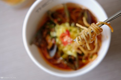 Spicy Seafood Jjampong Noodle IDR 60k (M), IDR 70k (L)