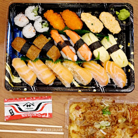 Sushi set IDR 59k & Takoyaki
