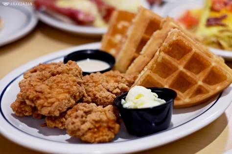 Chicken & Waffles AED 45