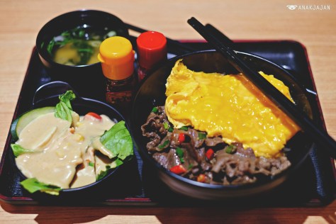 Gyutan Don Set IDR 110k + Additional Egg IDR 10k