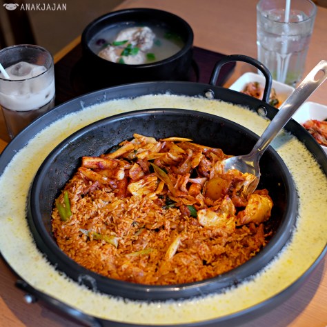 Cheese Chicken Galbi IDR 100k + Fried Rice IDR 13.6k