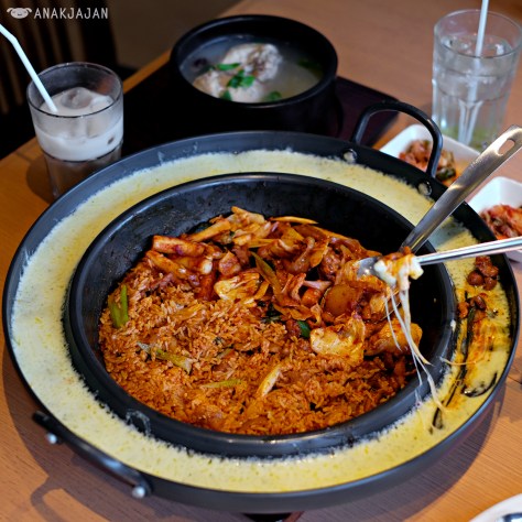 Cheese Chicken Galbi IDR 100k + Fried Rice IDR 13.6k