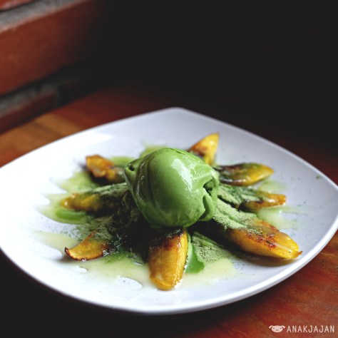 Pisang Bakar Es Krim Green Tea IDR 19.5k