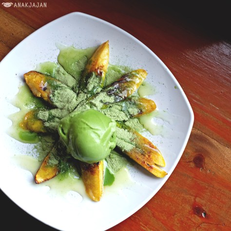 Pisang Bakar Es Krim Green Tea IDR 19.5k