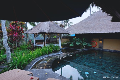 private pool in our villa