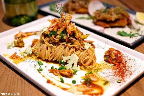 Capellini with Sakura Shrimp and Truffle Oil IDR 85k