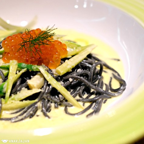 Nero Spaghettini Asparagus Ikura IDR 135k