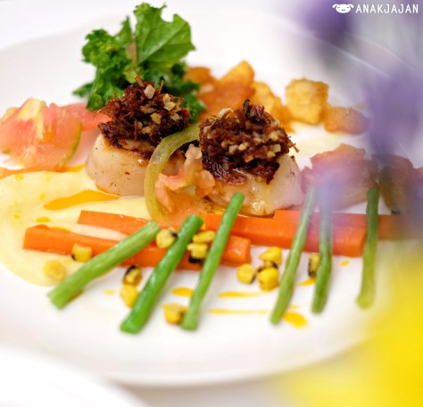 Hokkaido Scallop with Lemon XO Vinaigrette IDR 250k