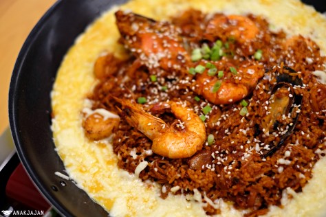 Fried Rice Kimchi Seafood IDR 86k https://anakjajan.com/2016/05/19/jjigae-house-jakarta/