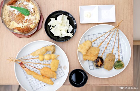 Kushiage Set (Gohon) IDR 73k/ 5kinds assorted