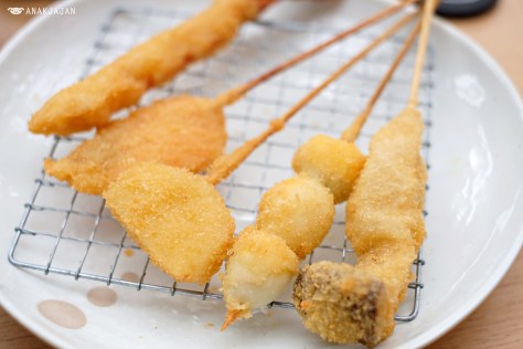 Kushiage Set (Gohon) IDR 73k/ 5kinds assorted