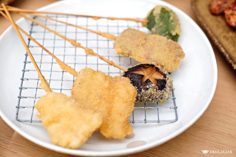 Kushiage Set (Gohon) IDR 73k/ 5kinds assorted