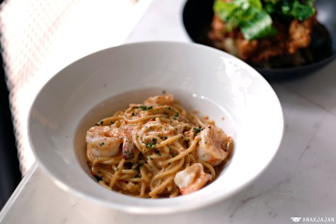 Prawn Sambal Cream Pasta IDR 65k