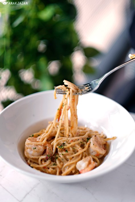 Prawn Sambal Cream Pasta IDR 65k