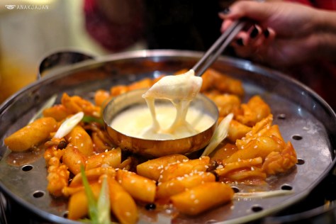 seafood Tteokbokki with Cheese Fondue