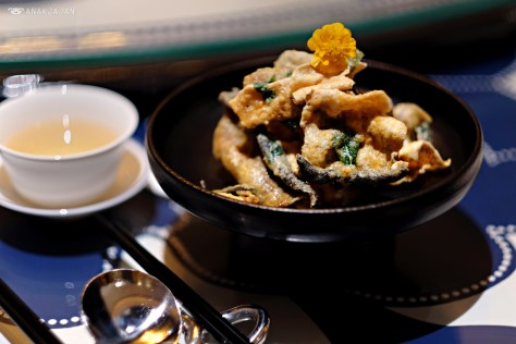 Crispy Fish Skin with Salted Egg Yolk IDR 68k